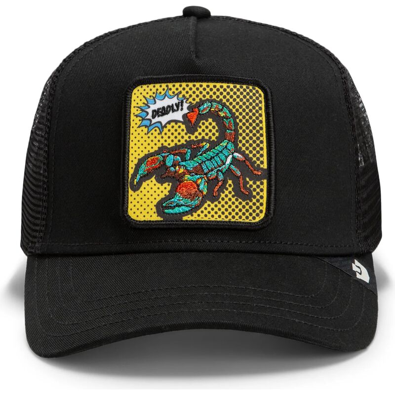 goorin-bros-deadly-scorpion-pop-art-strikes-back-the-farm-black-trucker-hat