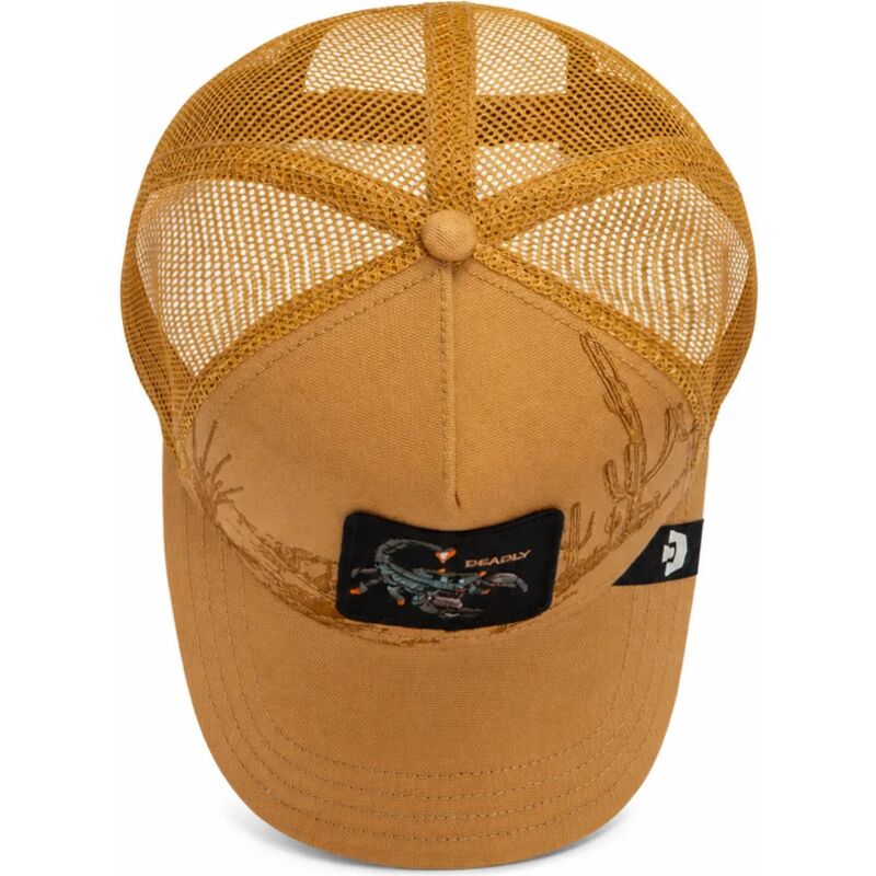 goorin-bros-scorpion-scorpion-badlands-deadly-the-farm-brown-trucker-hat
