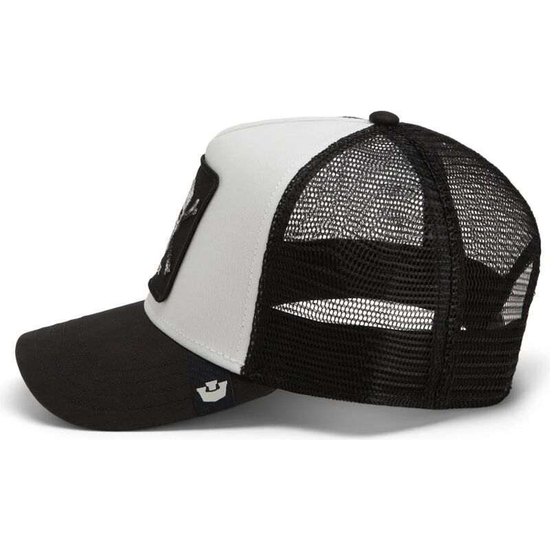 goorin-bros-danger-skull-and-crossbones-original-recipe-the-farm-black-and-white-trucker-hat goorin-bros-danger-skull-and-crossbones-original-recipe-the-farm-black-and-white-trucker-hat
