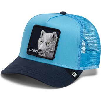 Goorin Bros. Legend Wolf Original Recipe The Farm Blue and Navy Blue Trucker Hat