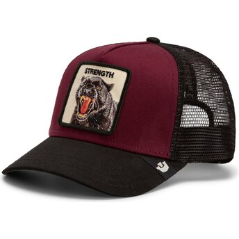 Goorin Bros. Strength Panther Original Recipe The Farm Maroon and Black Trucker Hat