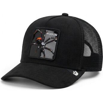 Goorin Bros. Black Out Spider Blackened Metallic Poison The Farm Black Trucker Hat