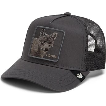 Goorin Bros. Wolf Circle of Life Loner Tone Shift The Farm Grey Trucker Hat