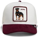 goorin-bros-rottweiler-suede-alpha-microsuede-the-farm-white-and-maroon-trucker-hat