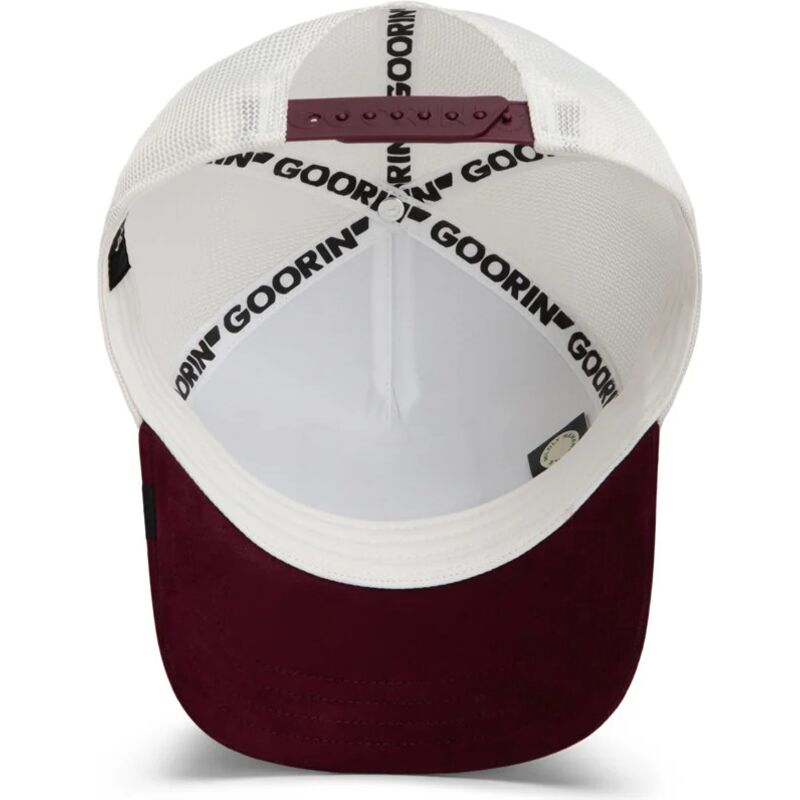 goorin-bros-rottweiler-suede-alpha-microsuede-the-farm-white-and-maroon-trucker-hat