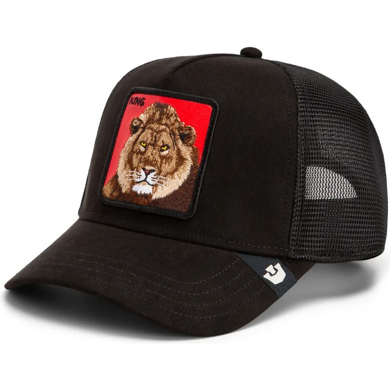 goorin-bros-lion-re-leone-rosso-microsuede-king-the-farm-black-and-red-trucker-hat
