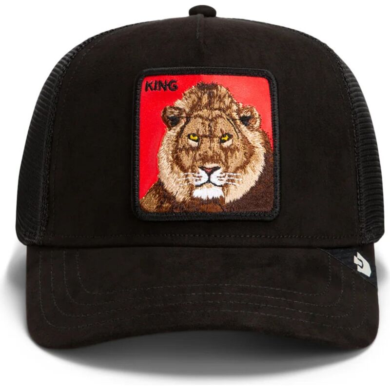 goorin-bros-lion-re-leone-rosso-microsuede-king-the-farm-black-and-red-trucker-hat