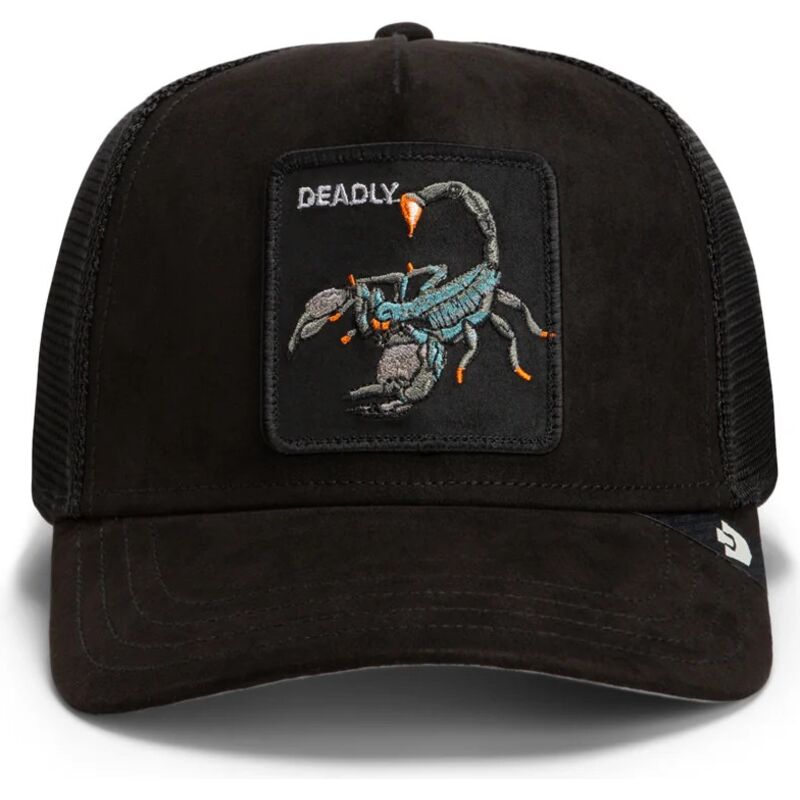 goorin-bros-suede-scorpion-microsuede-the-farm-black-trucker-hat goorin-bros-suede-scorpion-microsuede-the-farm-black-trucker-hat