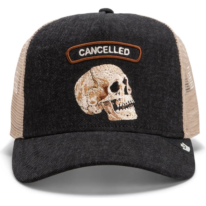goorin-bros-skull-cancelled-rocker-denim-after-dark-the-farm-black-and-beige-trucker-hat