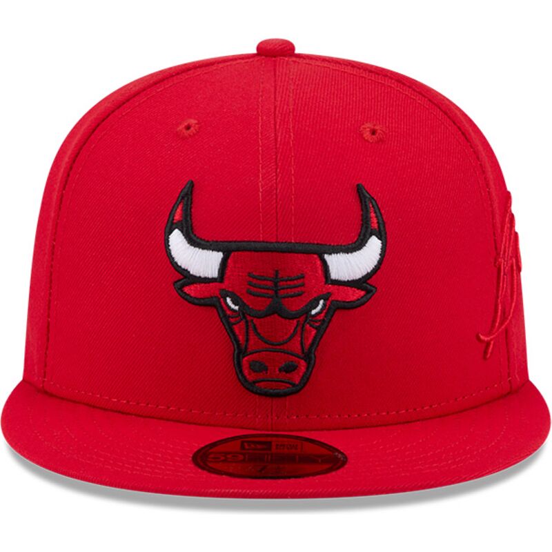 new-era-flat-brim-59fifty-side-script-chicago-bulls-nba-red-fitted-cap new-era-flat-brim-59fifty-side-script-chicago-bulls-nba-red-fitted-cap