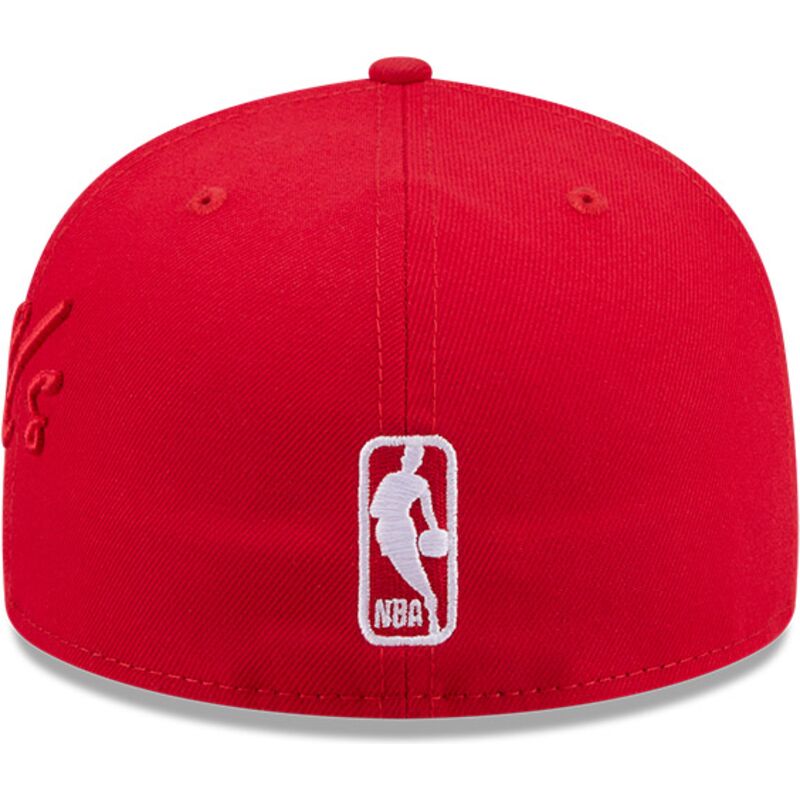 new-era-flat-brim-59fifty-side-script-chicago-bulls-nba-red-fitted-cap new-era-flat-brim-59fifty-side-script-chicago-bulls-nba-red-fitted-cap
