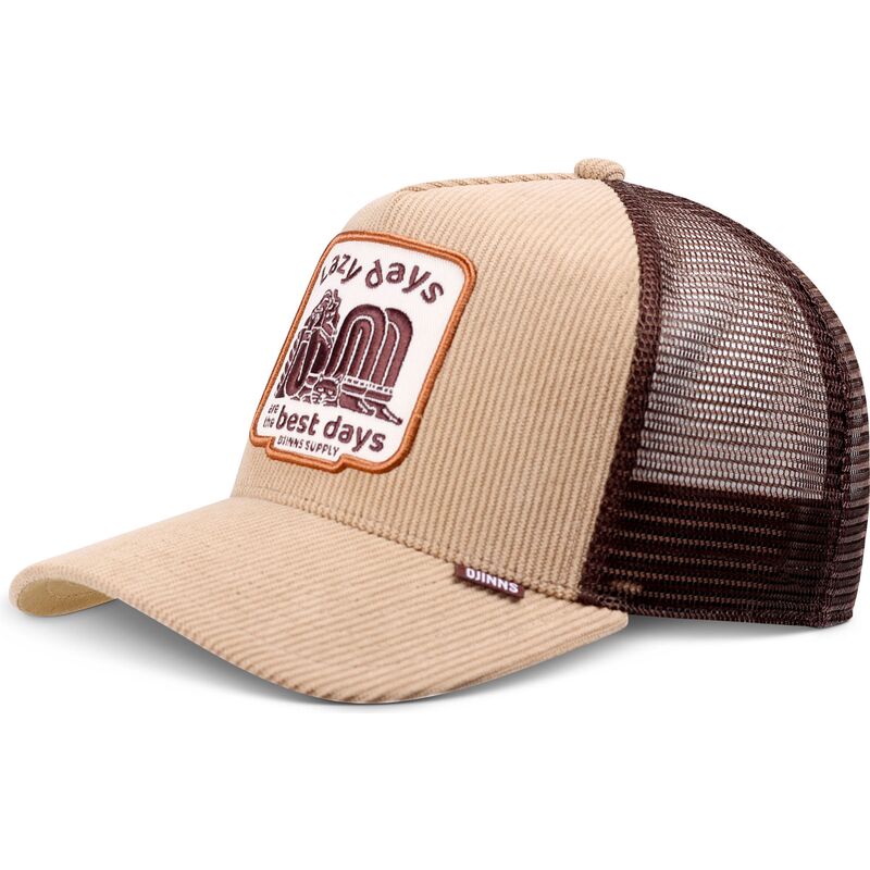 djinns-hft-lazy-days-khaki-and-brown-trucker-hat djinns-hft-lazy-days-khaki-and-brown-trucker-hat