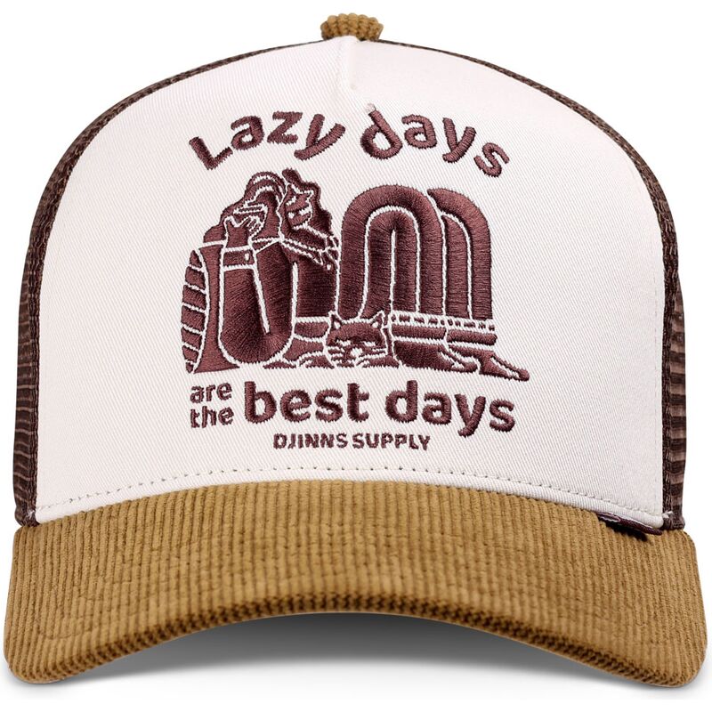 djinns-hft-lazy-days-brown-and-white-trucker-hat