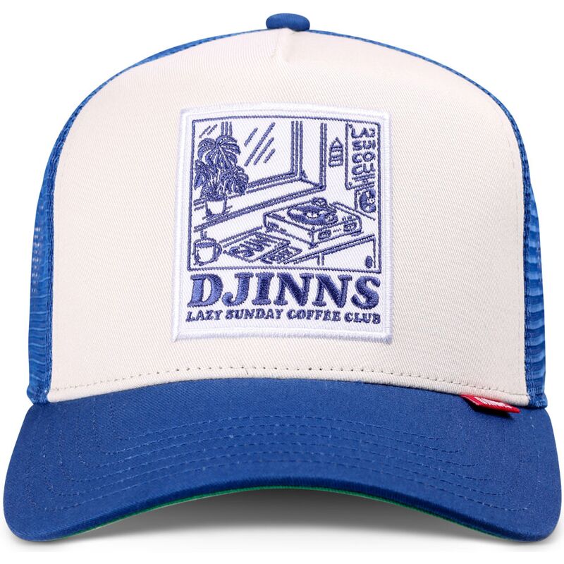 djinns-hft-lscc-lazy-sunday-coffee-club-record-white-and-blue-trucker-hat