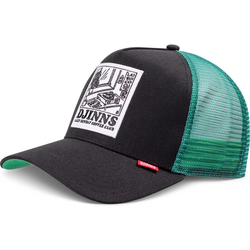 djinns-hft-lscc-lazy-sunday-coffee-club-record-black-and-green-trucker-hat djinns-hft-lscc-lazy-sunday-coffee-club-record-black-and-green-trucker-hat