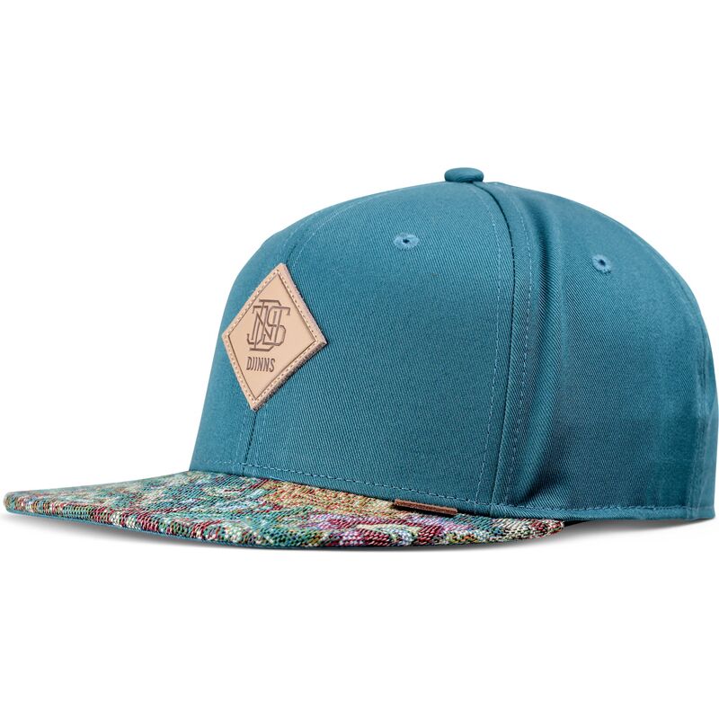 djinns-flat-brim-color-explo-blue-and-multicolor-snapback-cap djinns-flat-brim-color-explo-blue-and-multicolor-snapback-cap