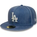 new-era-flat-brim-59fifty-washed-los-angeles-dodgers-mlb-blue-fitted-cap