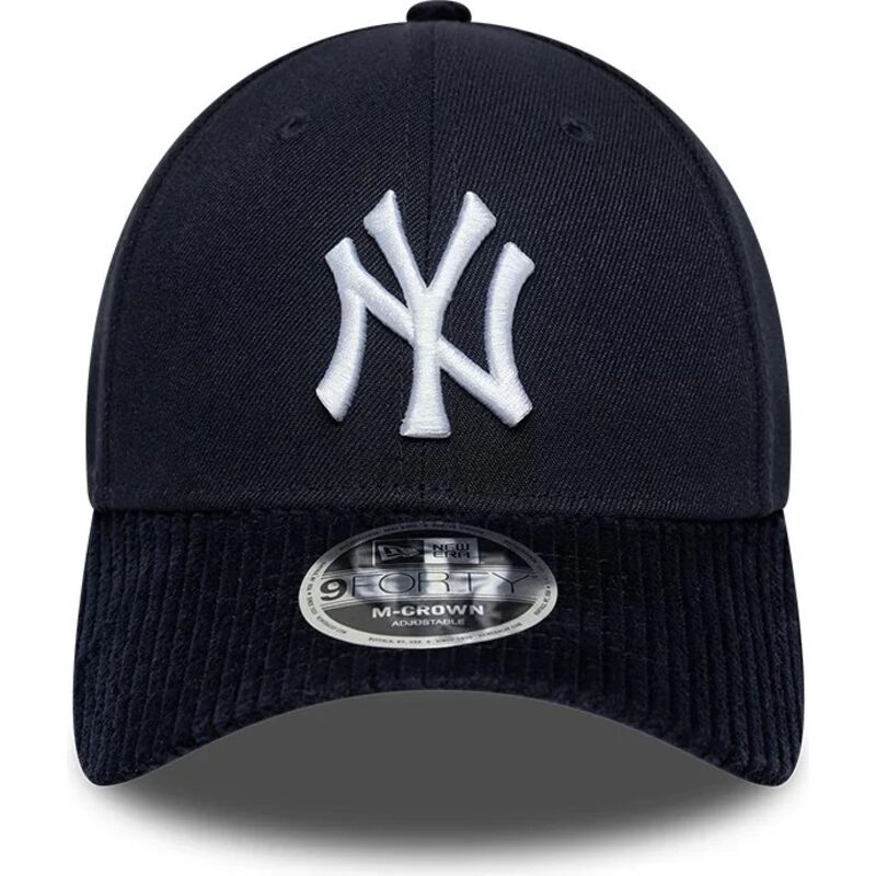 new-era-curved-brim-9forty-m-crown-cord-visor-new-york-yankees-mlb-navy-blue-snapback-cap new-era-curved-brim-9forty-m-crown-cord-visor-new-york-yankees-mlb-navy-blue-snapback-cap