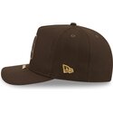new-era-curved-brim-9fifty-a-frame-precurved-visor-pin-atlanta-braves-mlb-brown-snapback-cap