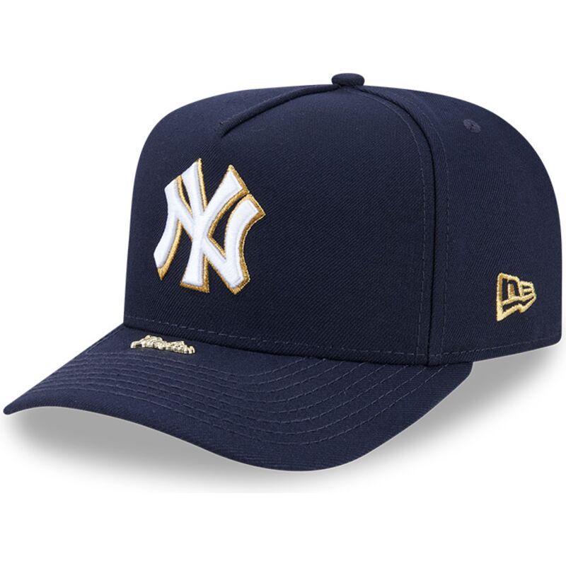 new-era-curved-brim-9fifty-a-frame-precurved-visor-pin-new-york-yankees-mlb-navy-blue-snapback-cap new-era-curved-brim-9fifty-a-frame-precurved-visor-pin-new-york-yankees-mlb-navy-blue-snapback-cap