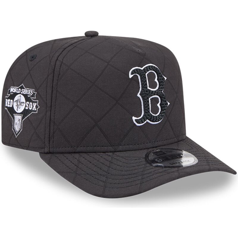 new-era-curved-brim-black-logo-9fifty-a-frame-precurved-checkered-boston-red-sox-mlb-black-snapback-cap new-era-curved-brim-black-logo-9fifty-a-frame-precurved-checkered-boston-red-sox-mlb-black-snapback-cap