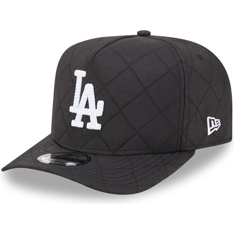 new-era-curved-brim-9fifty-a-frame-precurved-checkered-los-angeles-dodgers-mlb-black-snapback-cap