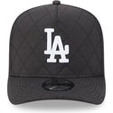 new-era-curved-brim-9fifty-a-frame-precurved-checkered-los-angeles-dodgers-mlb-black-snapback-cap