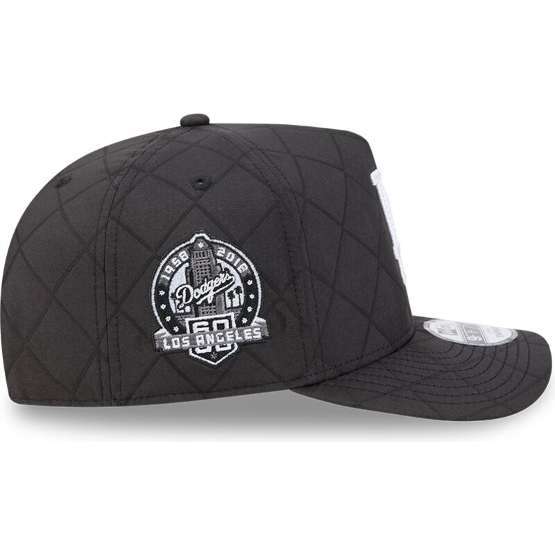 new-era-curved-brim-9fifty-a-frame-precurved-checkered-los-angeles-dodgers-mlb-black-snapback-cap