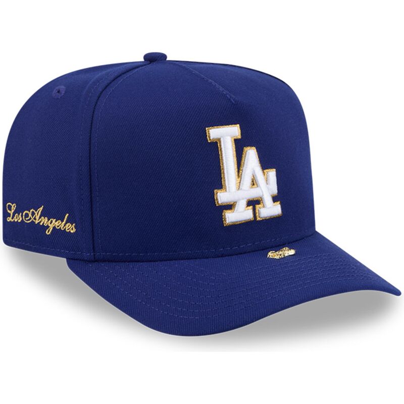 new-era-curved-brim-9fifty-a-frame-precurved-visor-pin-los-angeles-dodgers-mlb-blue-snapback-cap
