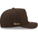 new-era-curved-brim-9fifty-a-frame-precurved-visor-pin-chicago-white-sox-mlb-brown-snapback-cap