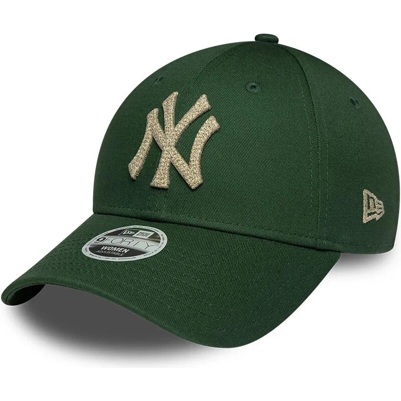 new-era-curved-brim-women-9forty-metallic-new-york-yankees-mlb-green-adjustable-cap new-era-curved-brim-women-9forty-metallic-new-york-yankees-mlb-green-adjustable-cap