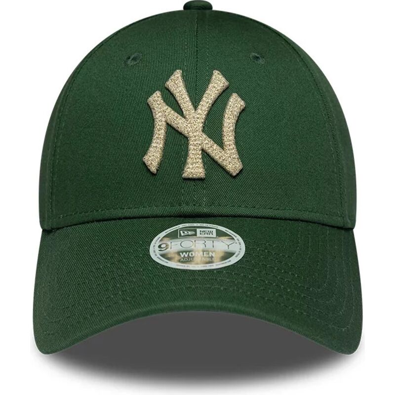 new-era-curved-brim-women-9forty-metallic-new-york-yankees-mlb-green-adjustable-cap new-era-curved-brim-women-9forty-metallic-new-york-yankees-mlb-green-adjustable-cap