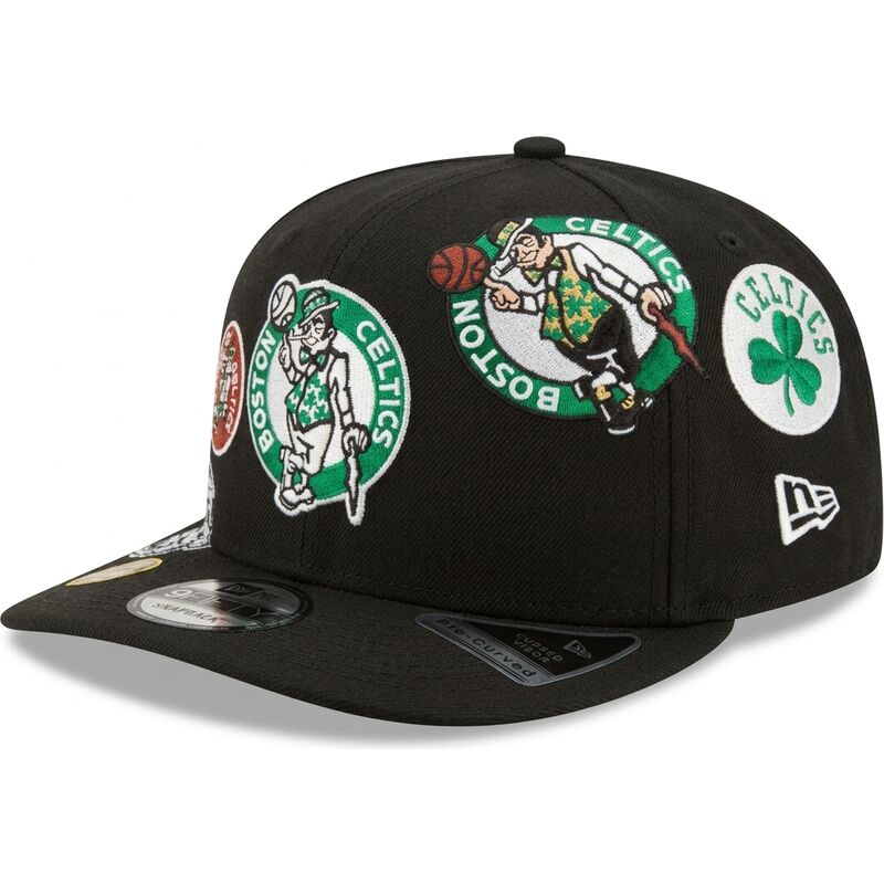 new-era-curved-brim-9fifty-a-frame-precurved-multi-patch-boston-celtics-nba-black-snapback-cap new-era-curved-brim-9fifty-a-frame-precurved-multi-patch-boston-celtics-nba-black-snapback-cap