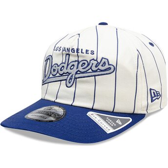 New Era Curved Brim 19TWENTY Pinstripe Los Angeles Dodgers MLB Blue and White Snapback Cap