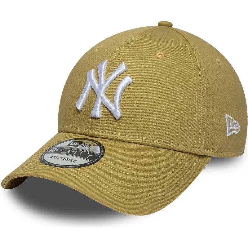 new-era-curved-brim-9forty-league-essential-new-york-yankees-mlb-khaki-adjustable-cap new-era-curved-brim-9forty-league-essential-new-york-yankees-mlb-khaki-adjustable-cap