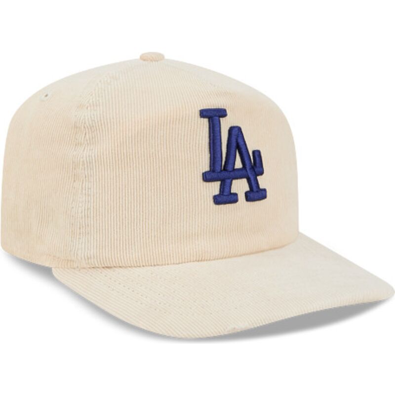 new-era-curved-brim-blue-logo-19twenty-precurved-corduroy-pastel-los-angeles-dodgers-mlb-beige-adjustable-cap