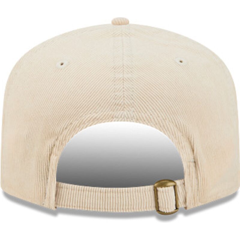 new-era-curved-brim-blue-logo-19twenty-precurved-corduroy-pastel-los-angeles-dodgers-mlb-beige-adjustable-cap