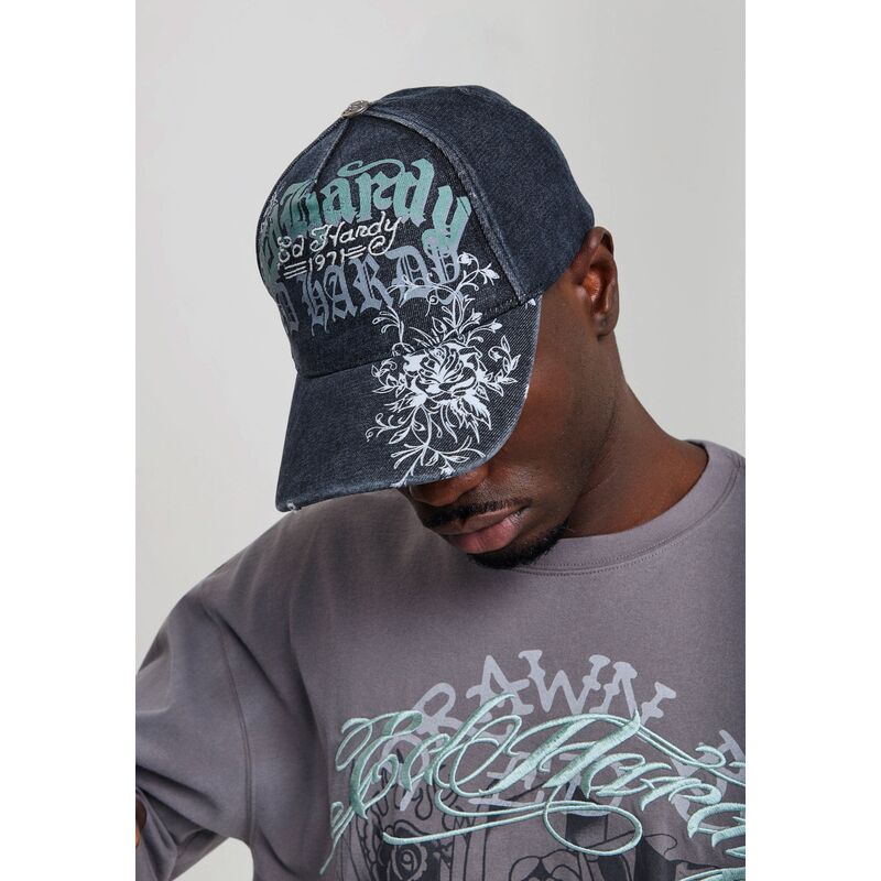 ed-hardy-curved-brim-distressed-floral-gothic-black-adjustable-cap