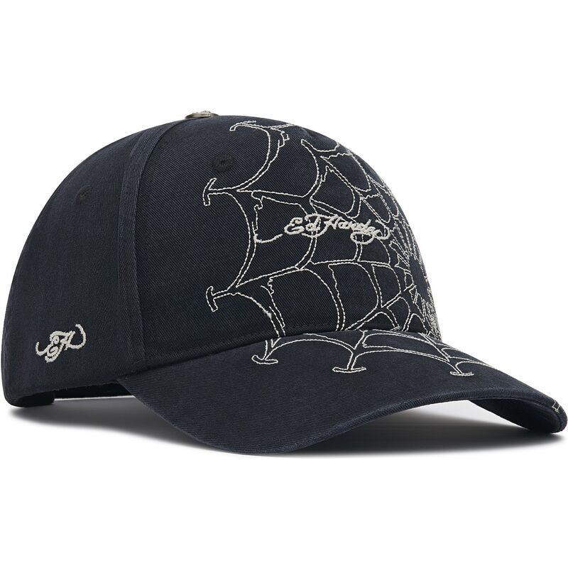 ed-hardy-curved-brim-spiderweb-black-and-white-adjustable-cap ed-hardy-curved-brim-spiderweb-black-and-white-adjustable-cap
