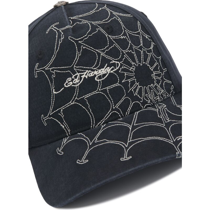 ed-hardy-curved-brim-spiderweb-black-and-white-adjustable-cap ed-hardy-curved-brim-spiderweb-black-and-white-adjustable-cap