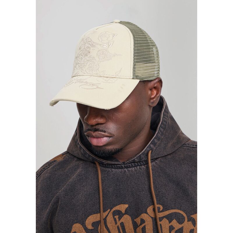 ed-hardy-outline-dragon-khaki-trucker-hat ed-hardy-outline-dragon-khaki-trucker-hat