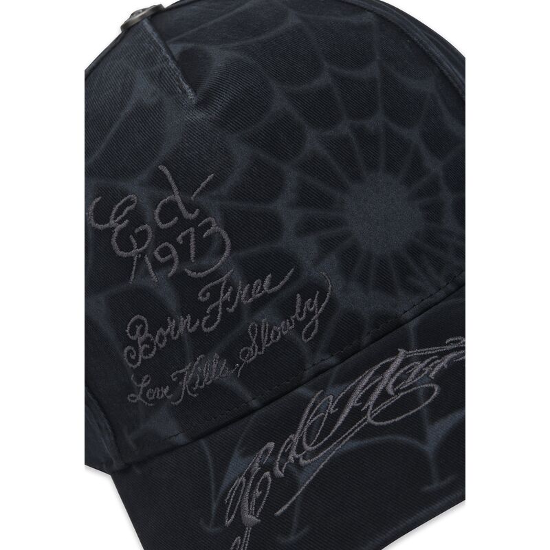 ed-hardy-curved-brim-spiderweb-black-snapback-cap