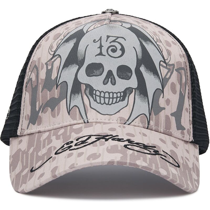 ed-hardy-13-skull-grey-and-black-trucker-hat ed-hardy-13-skull-grey-and-black-trucker-hat