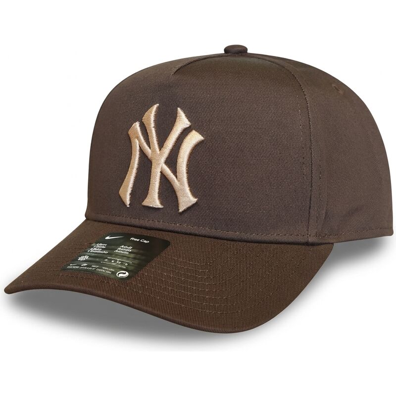 nike-curved-brim-rise-structured-a-frame26-new-york-yankees-mlb-brown-snapback-cap