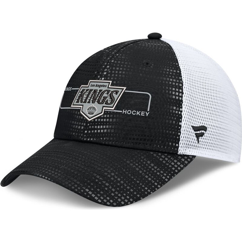 fanatics-structured-meshback-los-angeles-kings-nhl-black-and-white-trucker-hat