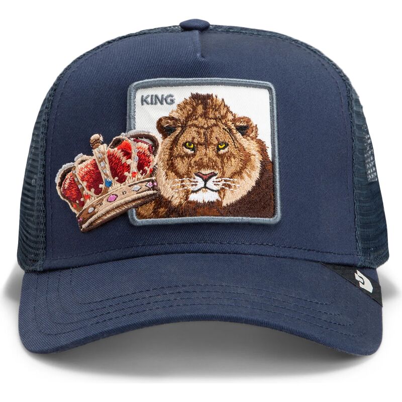 goorin-bros-lion-royal-stay-royal-sidekick-the-farm-blue-trucker-hat goorin-bros-lion-royal-stay-royal-sidekick-the-farm-blue-trucker-hat
