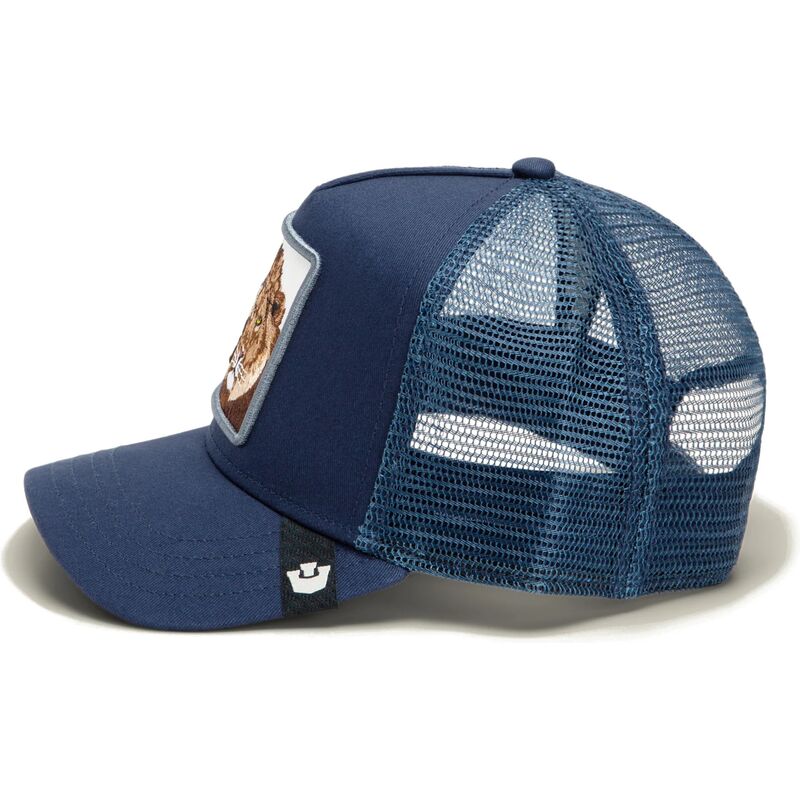 goorin-bros-lion-royal-stay-royal-sidekick-the-farm-blue-trucker-hat goorin-bros-lion-royal-stay-royal-sidekick-the-farm-blue-trucker-hat
