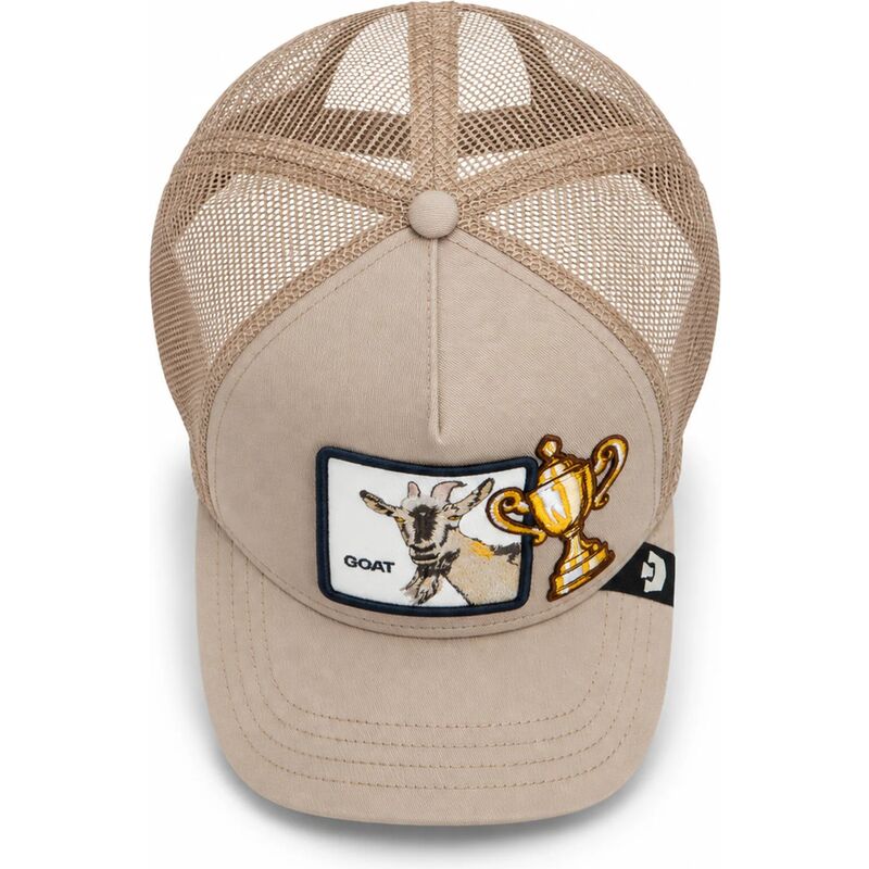 goorin-bros-goat-top-of-the-podium-sidekick-the-farm-beige-trucker-hat goorin-bros-goat-top-of-the-podium-sidekick-the-farm-beige-trucker-hat