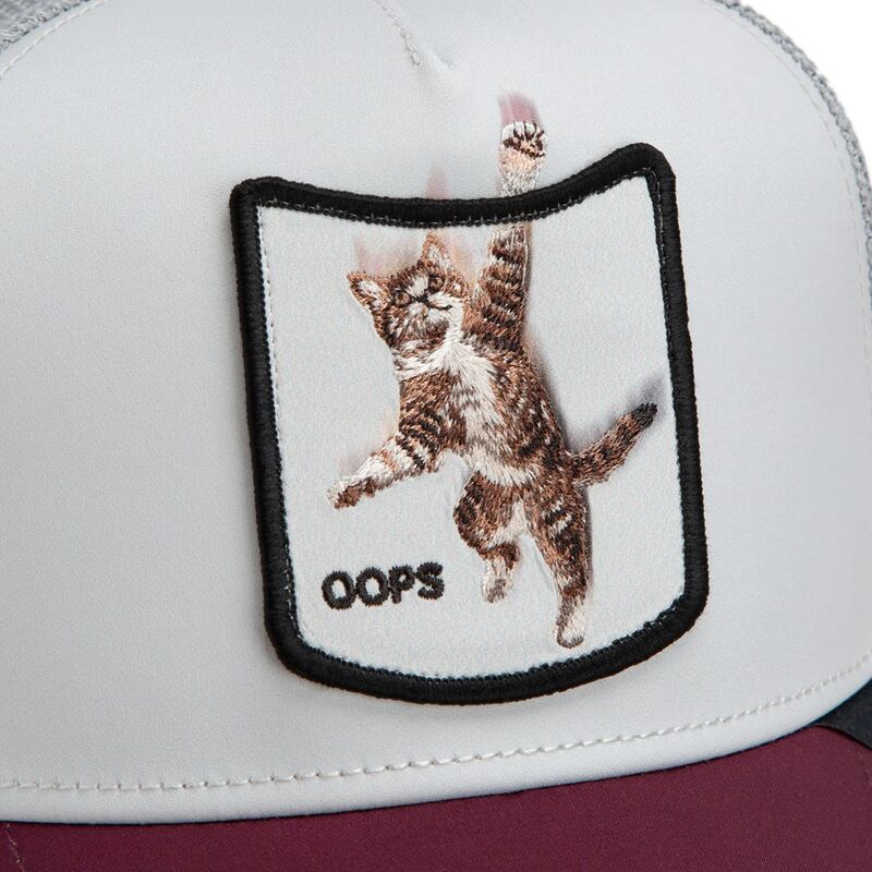 goorin-bros-cat-oops-migration-the-farm-maroon-and-white-trucker-hat goorin-bros-cat-oops-migration-the-farm-maroon-and-white-trucker-hat