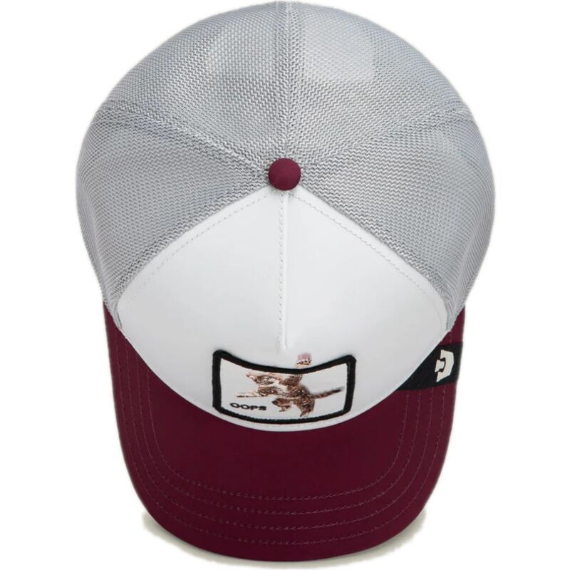 goorin-bros-cat-oops-migration-the-farm-maroon-and-white-trucker-hat goorin-bros-cat-oops-migration-the-farm-maroon-and-white-trucker-hat